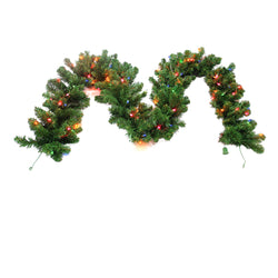 9ft x 12in Kentucky Pine Green Garland with 100 UL Multi Lights #114-KNGG-9/12M1