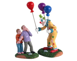 LEMAX Creepy Balloon Seller, Set of 2 #12009