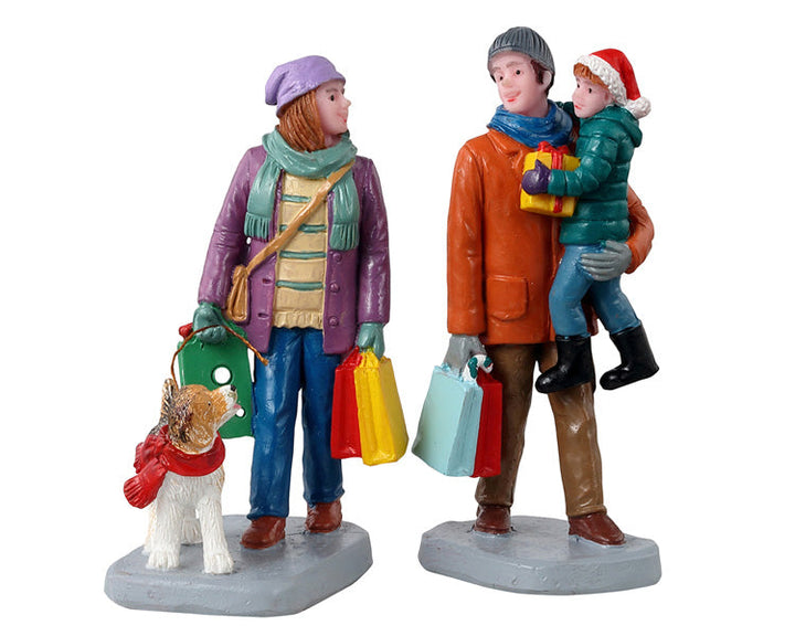 Lemax Village Collection Holiday Shoppers, Set of 2 Figurines #12016