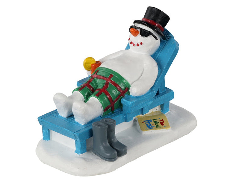 Lemax Village Collection Relaxing Snowman Figurine #12039