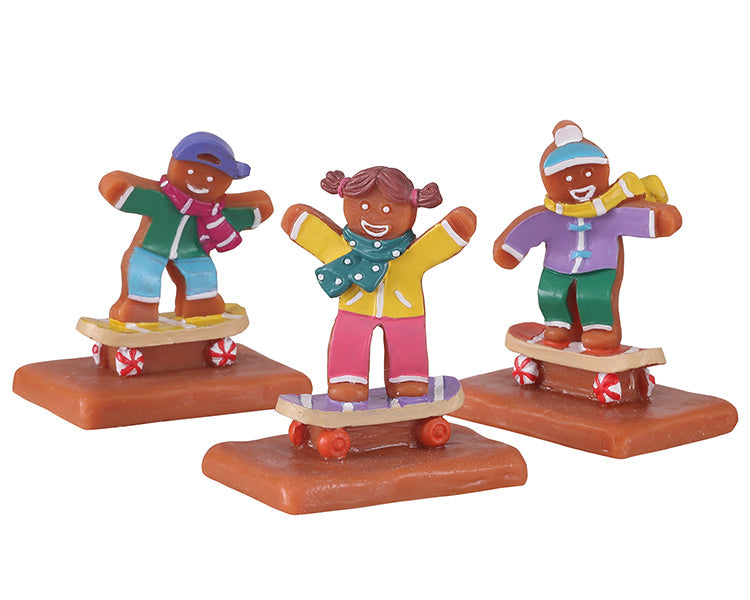 Lemax Cookie Boarding Figurines Set of 3 #12056