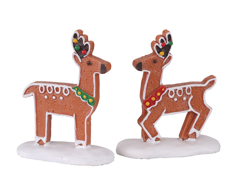 Lemax Deer Delights Sugar N Spice Figurines Set of 2 #12059