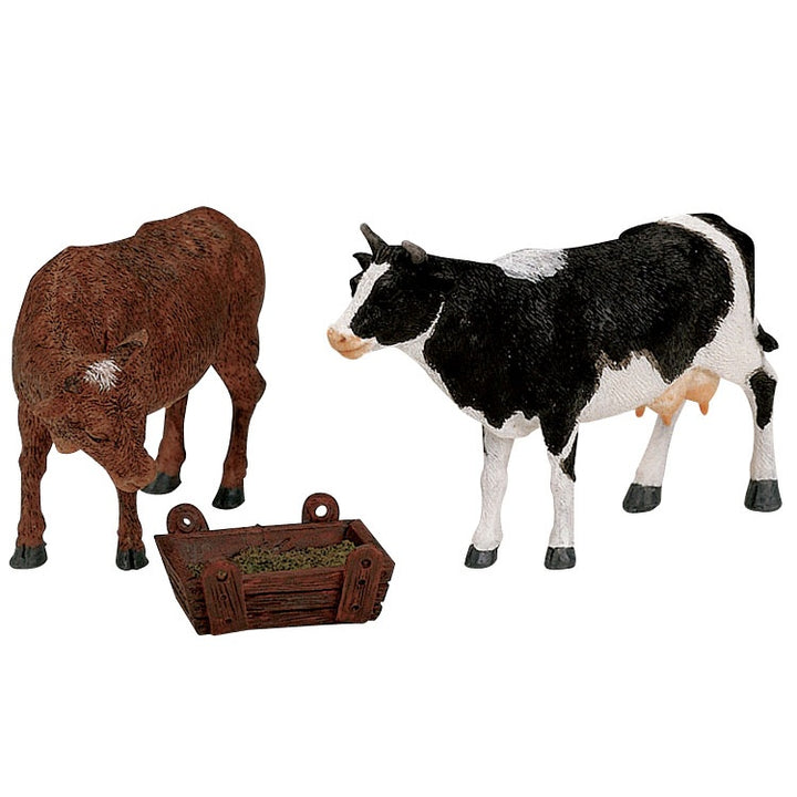 LEMAX Feeding Cow & Bull, Set of 3 #12512