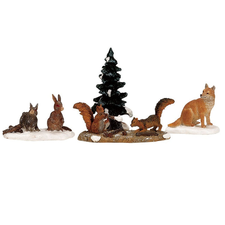 LEMAX Woodland Animals, Set of 4 #12516