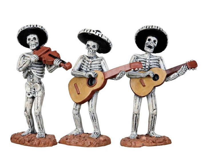 Lemax Village Collection Skeleton Mariachi Band, Set of 3 #12884