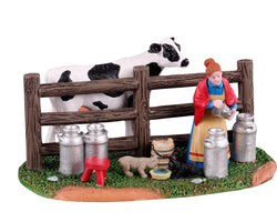 LEMAX Victorian Dairy Farmer Table Accent #13563