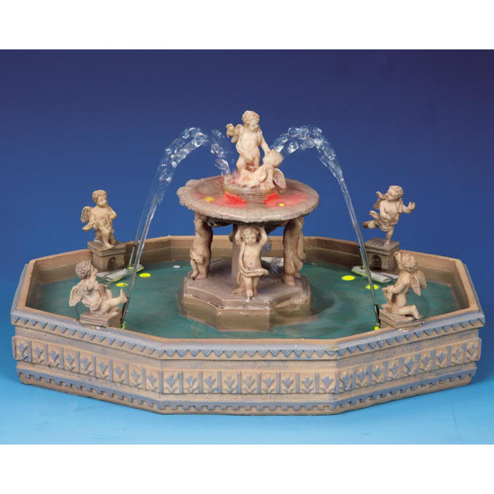 Lemax Village Collection Lighted Village Square Fountain #14663