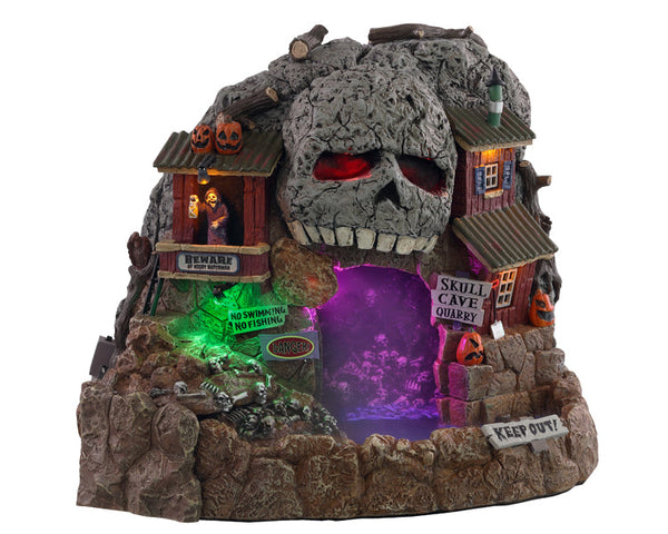 Lemax Village Collection Skull Cave Quarry, with 4.5V Adaptor