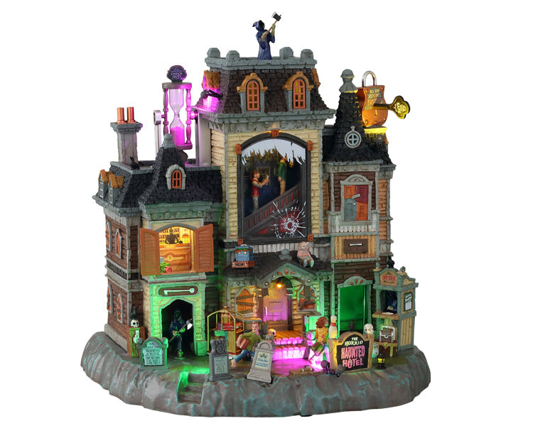LEMAX The Horrid Haunted Hotel, with Adaptor #15725 – House