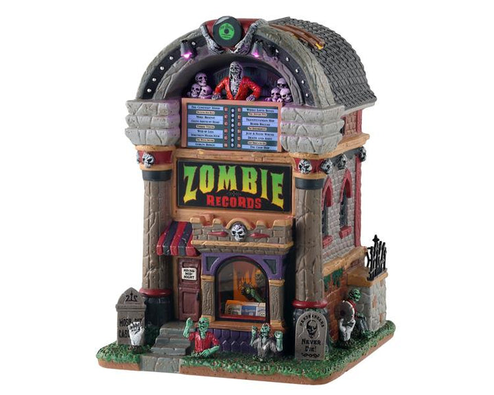 Lemax Village Collection Zombie Records, with 4.5V Adaptor #15726