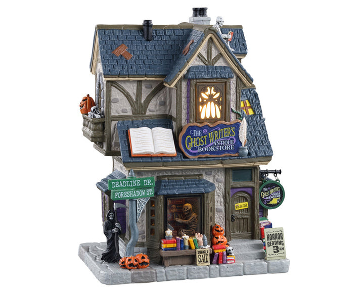 Lemax Village Collection The Ghost Writer's Antique Bookstore #15729