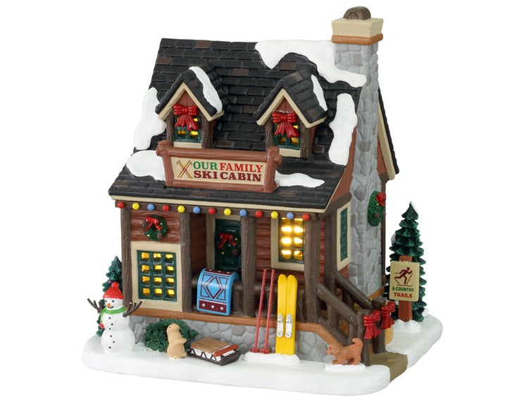 Lemax Village Collection Our Family Ski Cabin #15748