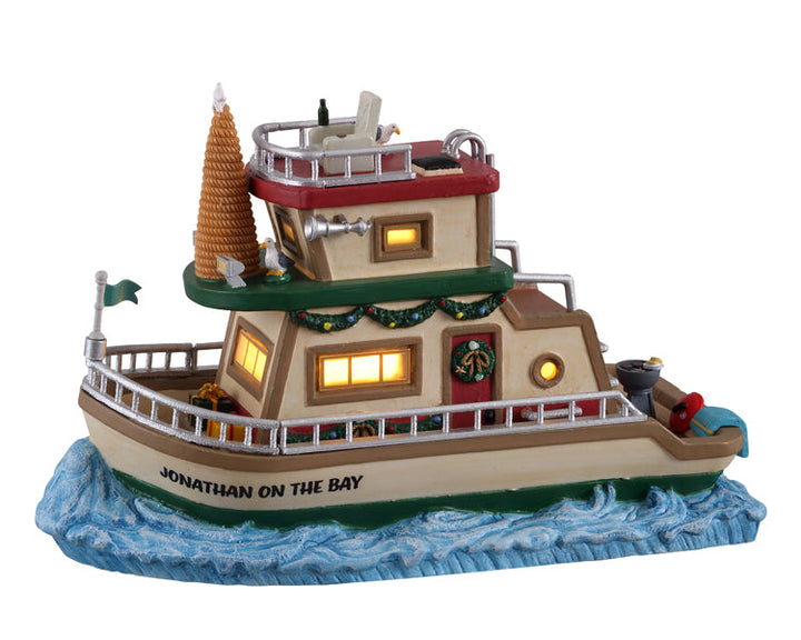 Lemax Village Collection Jonathan's Houseboat On The Bay #15754