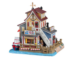 Lemax Village Collection The Rusty Anchor Deep Sea Charter Fishing #15755