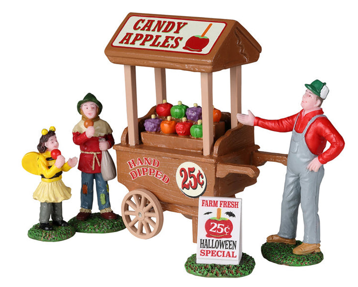 Lemax Village Collection Candy Apple Cart, Set of 5 #22108