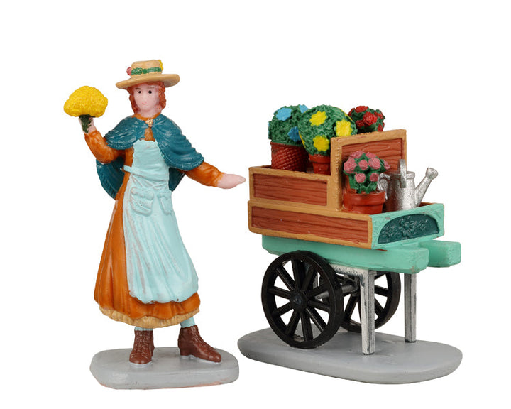 LEMAX Merry's Garden Cart, Set of 2 #22117