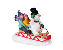 Lemax Village Collection Sledding With Frosty #22119