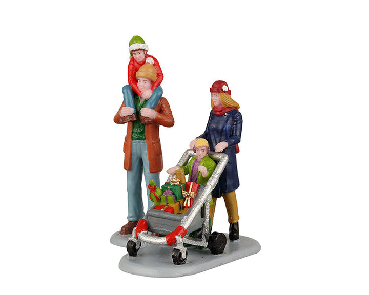 Lemax Village Collection Family Holiday Shopping Spree, Set of 2 #22124