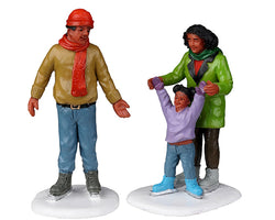 Lemax Village Collection Family Ice Follies, Set of 2 #22125