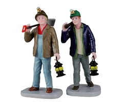 Lemax Village Collection Miners, Set of 2 #22127