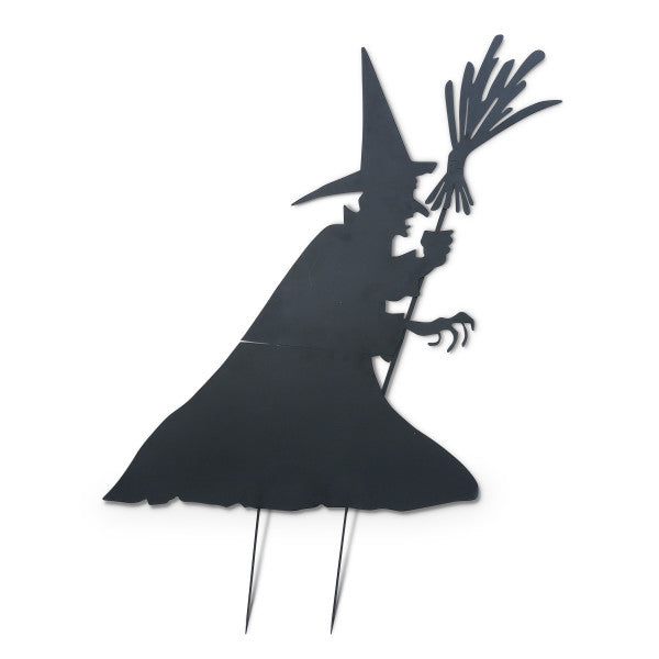 Halloween Witch Silhouette Yard Stake