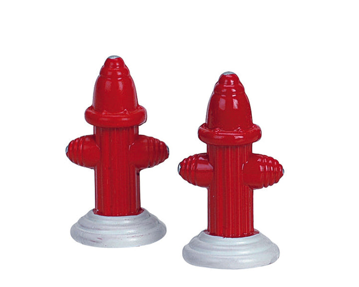 LEMAX Metal Fire Hydrant, Set of 2 #24986