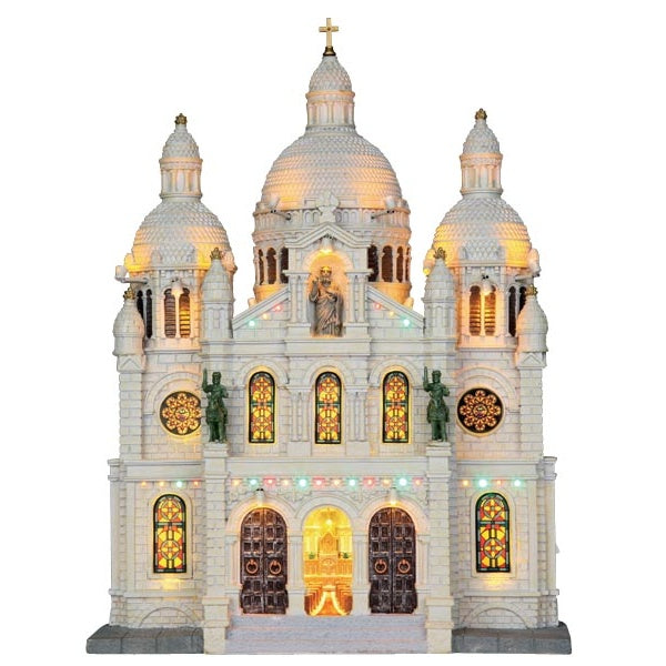 Lemax Europe Cathedral Lighted Facade Battery-Operated #25334
