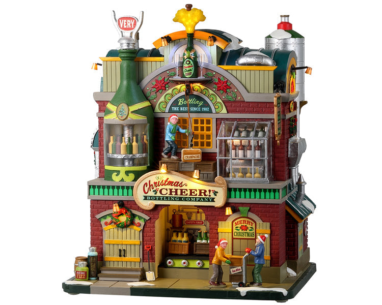 Lemax Christmas Cheer Bottling Company Animated Sights and Sounds Building #25858