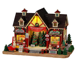 Lemax Village Collection Winterfest Arts & Crafts Show, With 4.5V Adap #25865