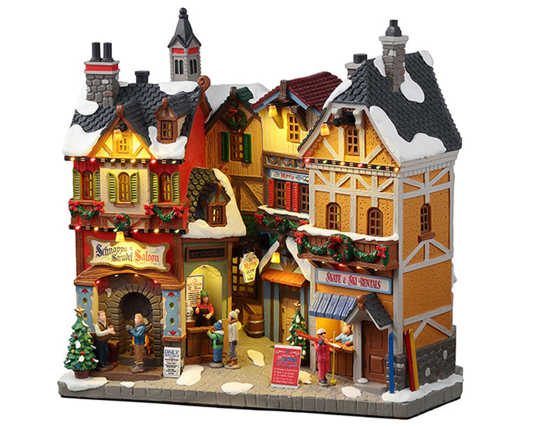 Lemax Alpine Winter Shops Facade Battery Operated 4.5V #25869