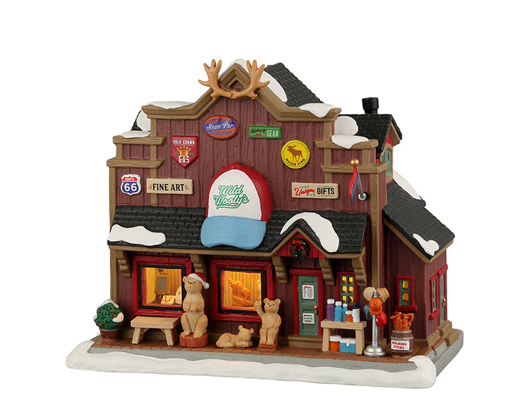 Lemax Wild Wooly’s Gift Shop Lighted Building #25902