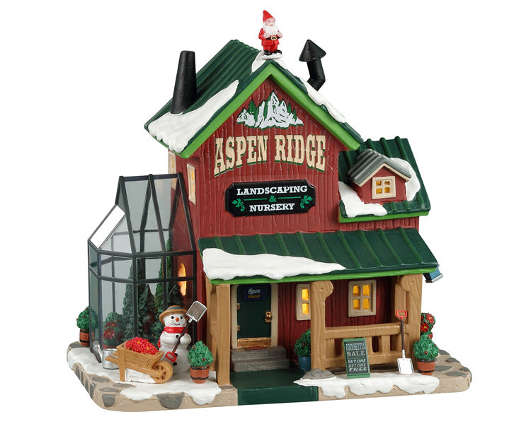 Lemax Aspen Ridge Landscaping & Nursery Lighted Building #25903