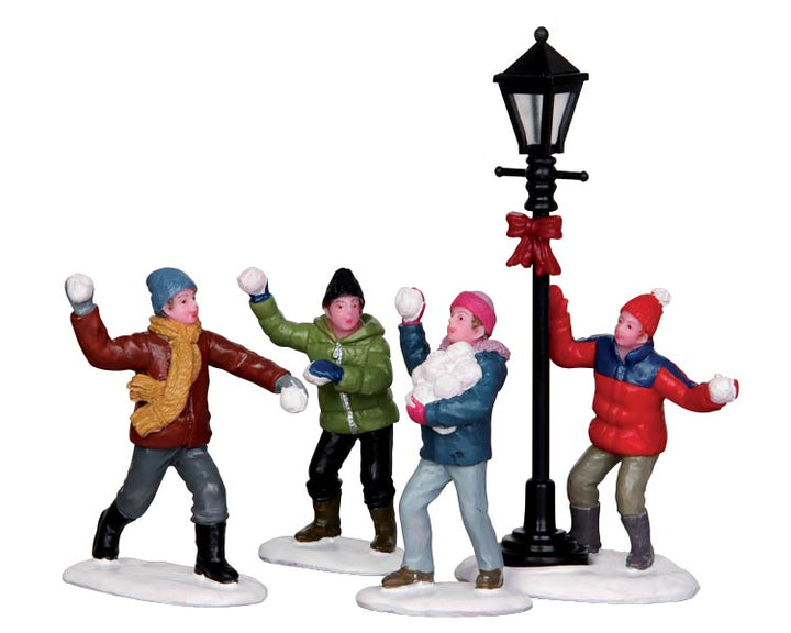 Lemax Snowball Fight, Set of 4 #32133