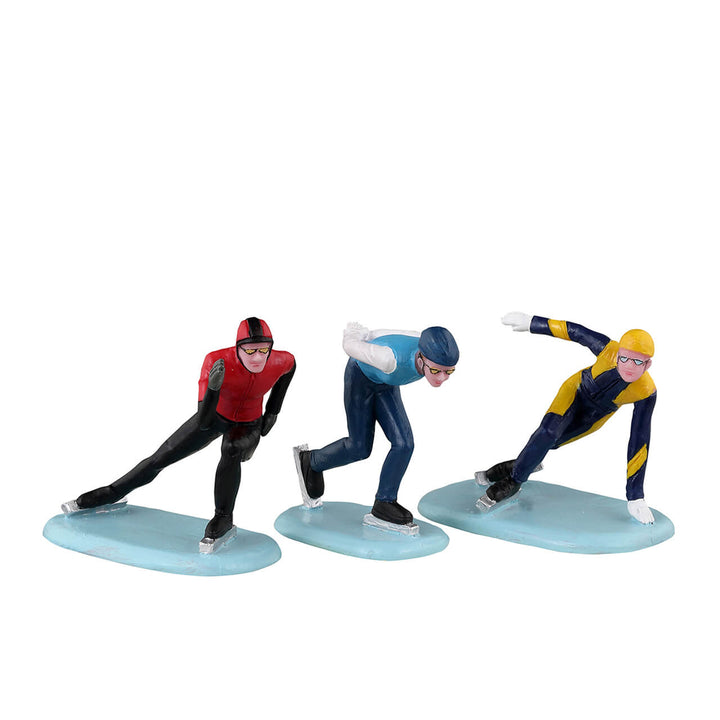 Lemax Village Collection Speed Skaters, set of 3 #32217