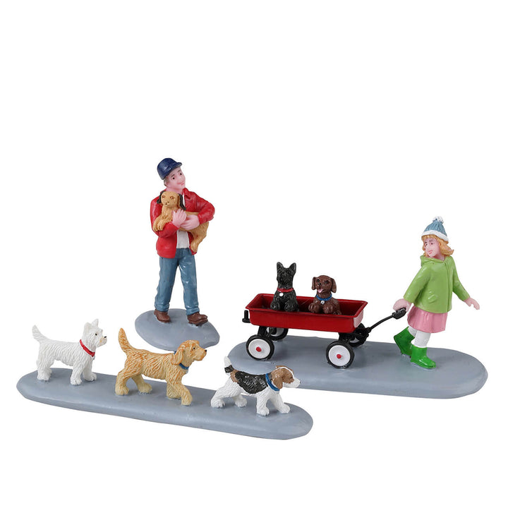 Lemax Village Collection Puppy Parade, set of 3 #32226