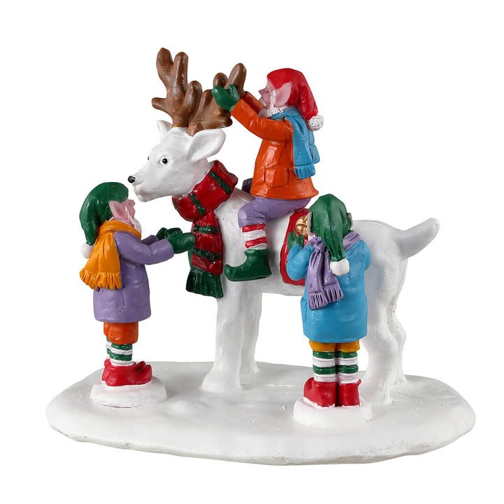 LEMAX Reindeer Snowman #33629