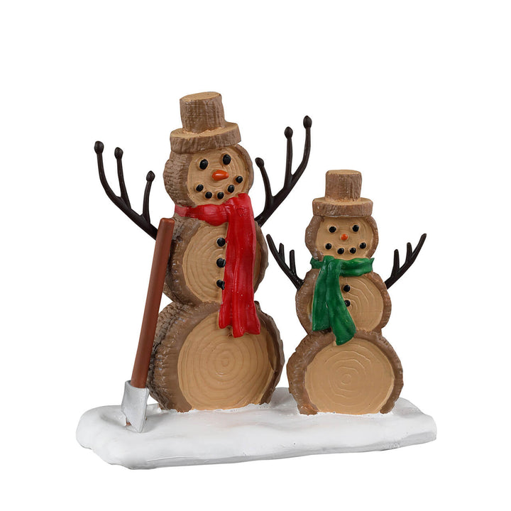 LEMAX Log Snowmen #34095