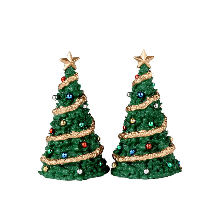 Lemax Village Collection Classic Christmas Tree, set of 2 #34100