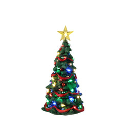 Lemax Village Collection Joyful Christmas Tree, Battery Operated (4.5V) #34101