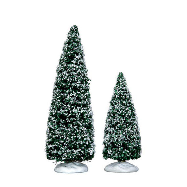 LEMAX Snowy Juniper Tree, Set of 2 #34665