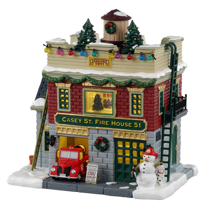 Lemax Village Collection Casey St. Firehouse 51 #35044