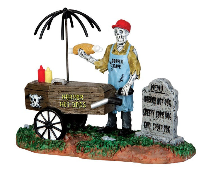 Lemax Village Collection Ghoul Hot Dog Vendor Figurine #42215