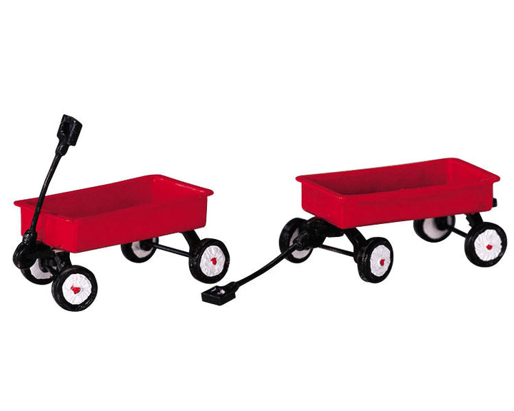 Lemax Village Collection Red Wagons, Set of 2 #44175