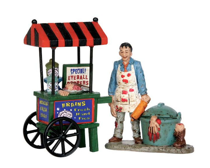 Lemax Village Collection Zombie Brains Foodcart, Set of 2 #52311