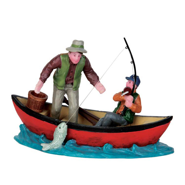 Lemax Village Collection Canoe Catch #52344