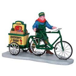 Lemax Village Collection Greenson's Grocery Delivery #52359