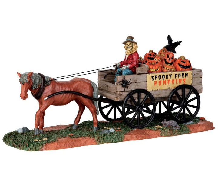 Lemax Village Collection Pumpkin Wagon Table Accent #53203