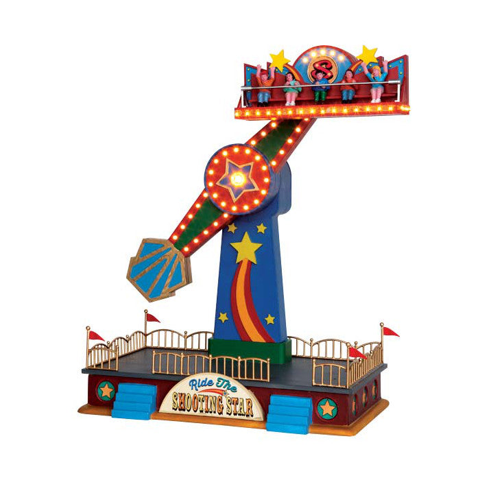 Lemax The Shooting Star Animated Sights and Sounds Carnival Ride #54918