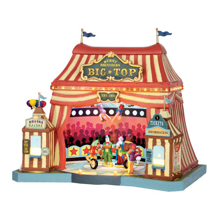 Lemax Berry Brothers Big Top Carnival Sights and Sounds Animated Building #55918