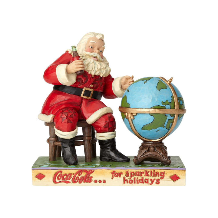 Department 56 by Jim Shore Coca Cola Santa & Globe #6000998